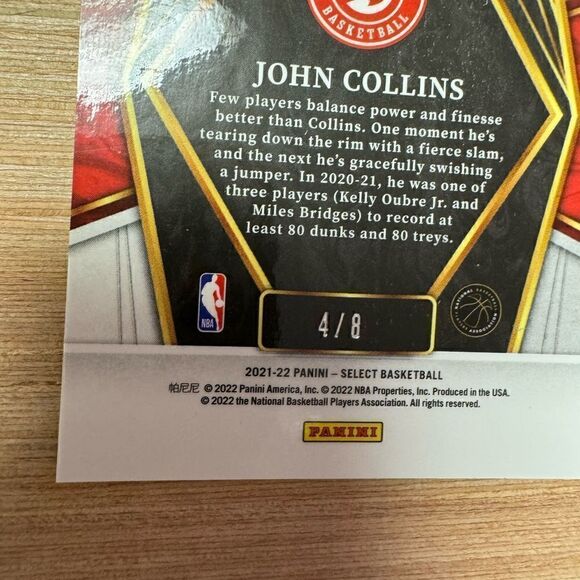 John Collins select premier level #103 4/8 - Picture 6 of 6